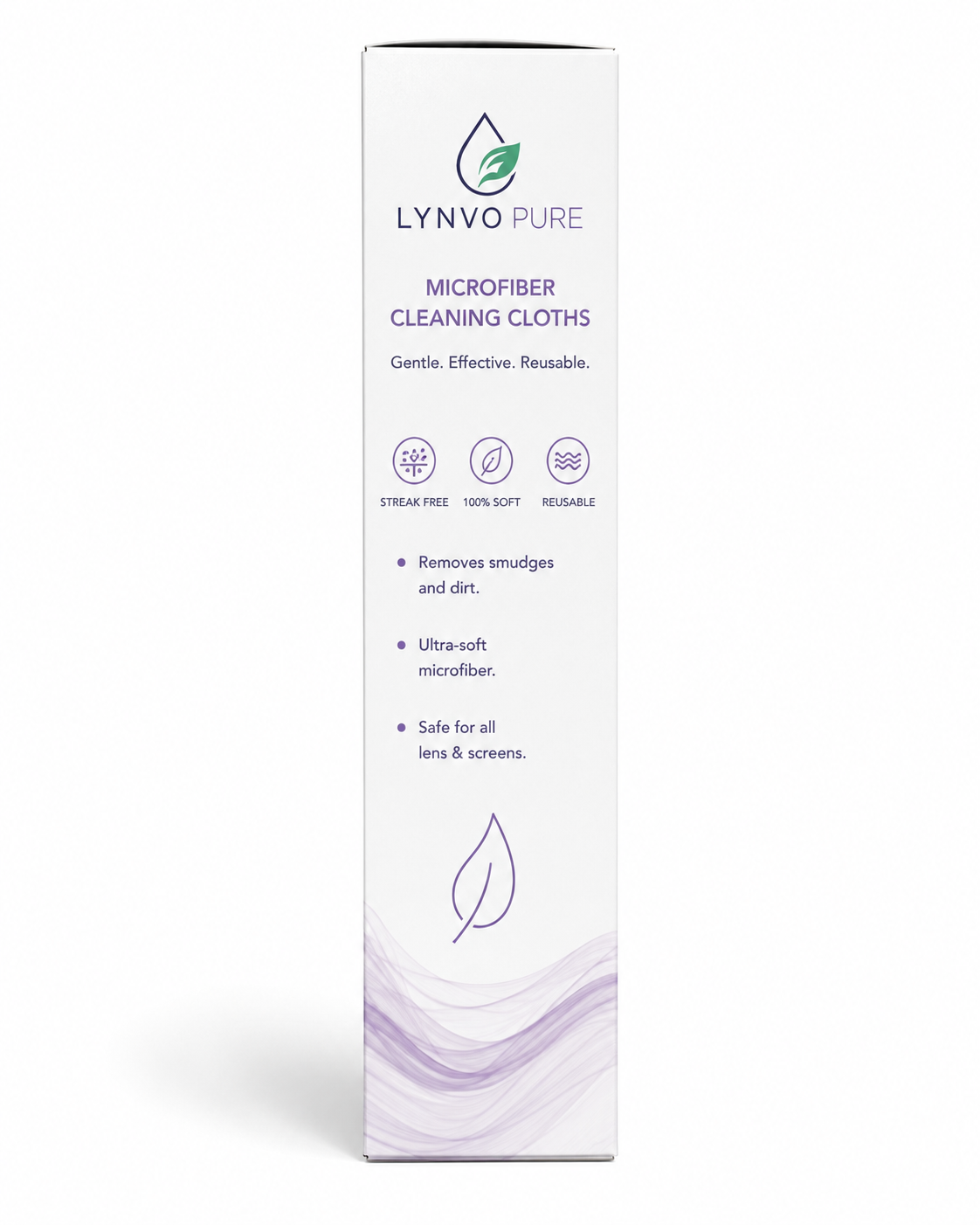 LYNVO PURE Cleaning Cloths — side view