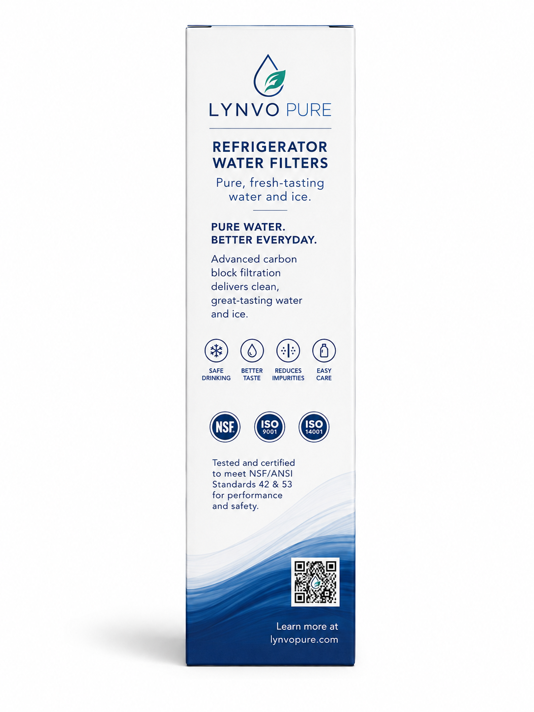 LYNVO PURE LP-R2000 Refrigerator Filter — back view